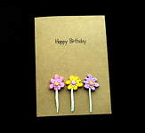 Birthday Stems - Handcrafted Birthday Card - dr20-0008